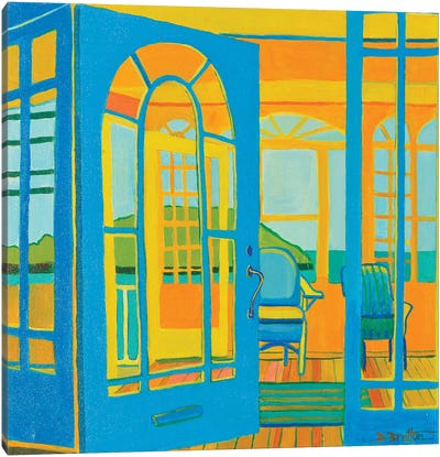 Salt Island Sunporch Canvas Art Print - Artists Like Matisse