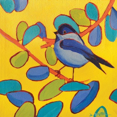 Black Capped by Debra Bretton Robinson art print