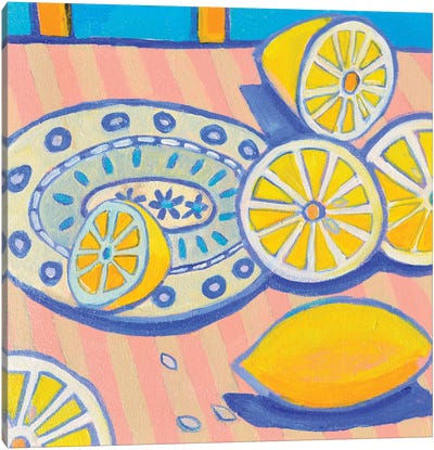 Lou Lou's Lemon Canvas Art Print - Debra Bretton Robinson