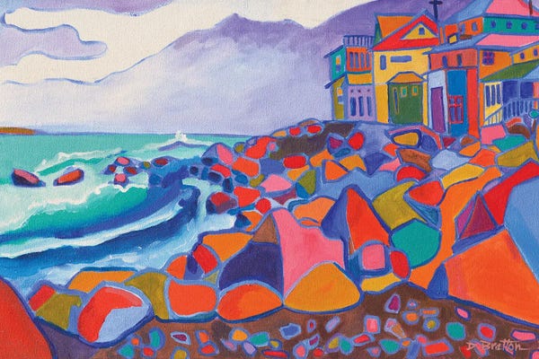 Vibrant Scenes in 2D: High Tide Boar's Head by Debra Bretton Robinson