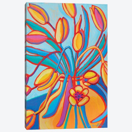 Spring Tulips Canvas Print #DRB68} by Debra Bretton Robinson Art Print