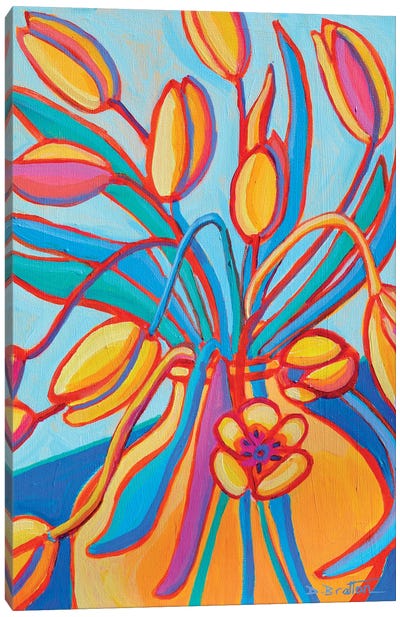 Spring Tulips Canvas Art Print - Debra Bretton Robinson
