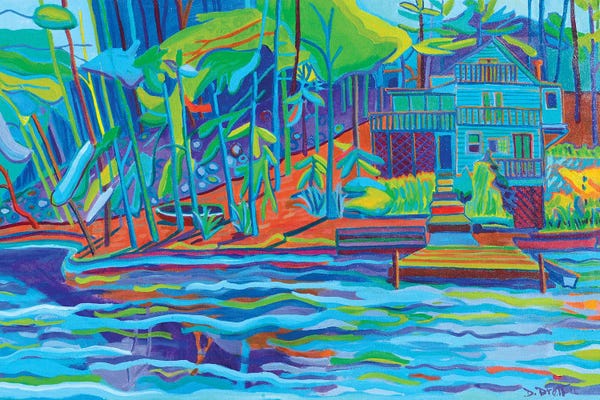 Debra Bretton Robinson: Hillside Cottage by Debra Bretton Robinson