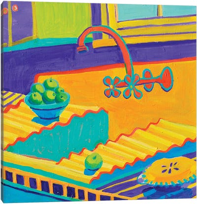 Vintage Kitchen Canvas Art Print - Artists Like Matisse