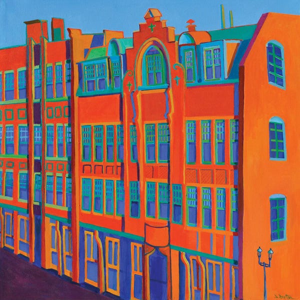 Vibrant Scenes in 2D: Queen Anne In Lowell by Debra Bretton Robinson