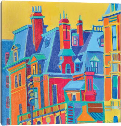 Hollis Hunnewell House Canvas Art Print - Vibrant Scenes in 2D