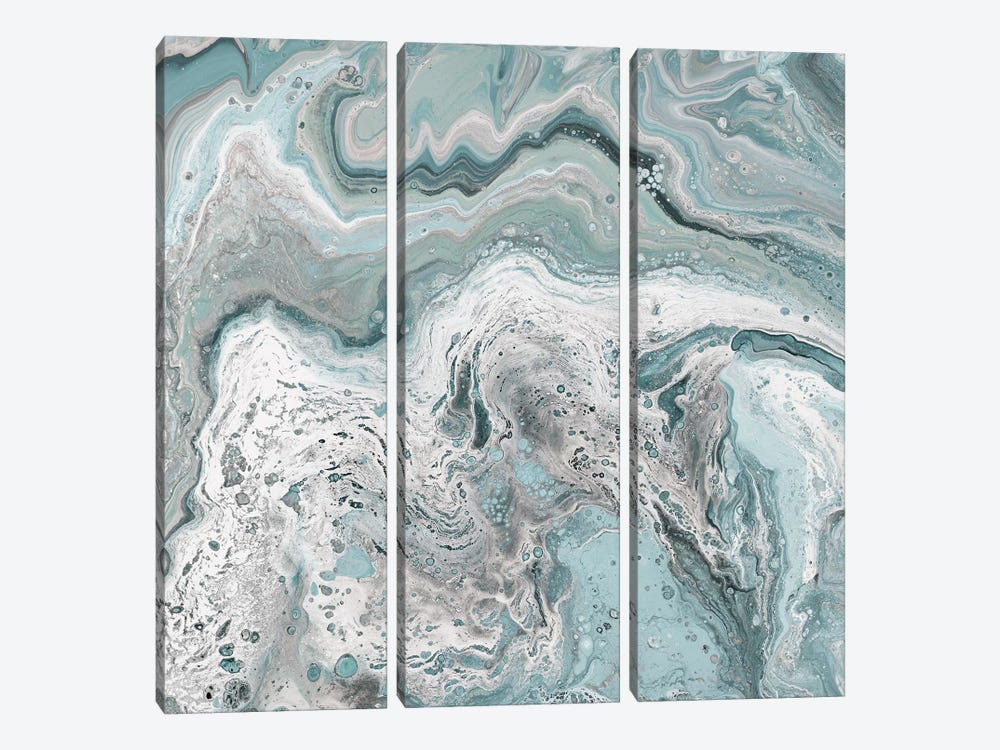 Deep Teal Sea by Julie Derice 3-piece Canvas Art Print
