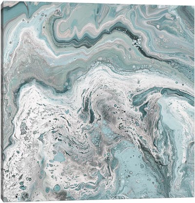 Deep Teal Sea Canvas Art Print - Julie Derice