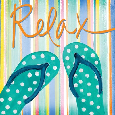 Flip Flop Retreat III by Julie Derice canvas print