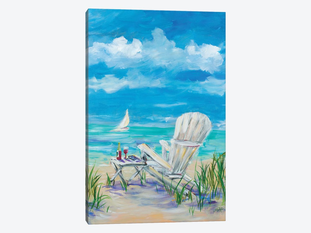 Beach Lounging by Julie Derice 1-piece Canvas Art