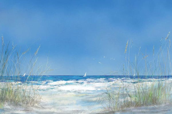 Calm: Grassy Seascape by Julie Derice