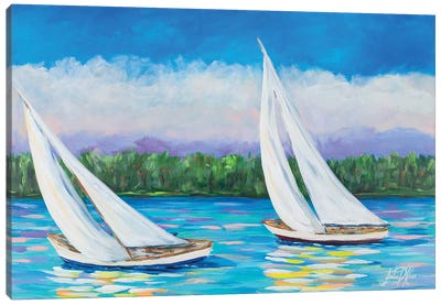 Great Sails II Canvas Art Print - Julie Derice