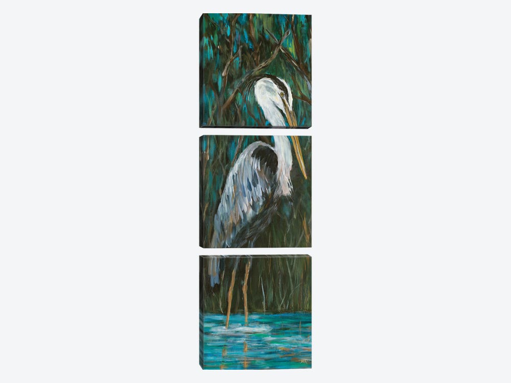 Majestic Heron by Julie Derice 3-piece Canvas Art Print