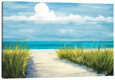 Beach Scene I Canvas Art Print - Cloud Art