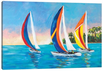 Morning Sails I Canvas Art Print - Julie Derice