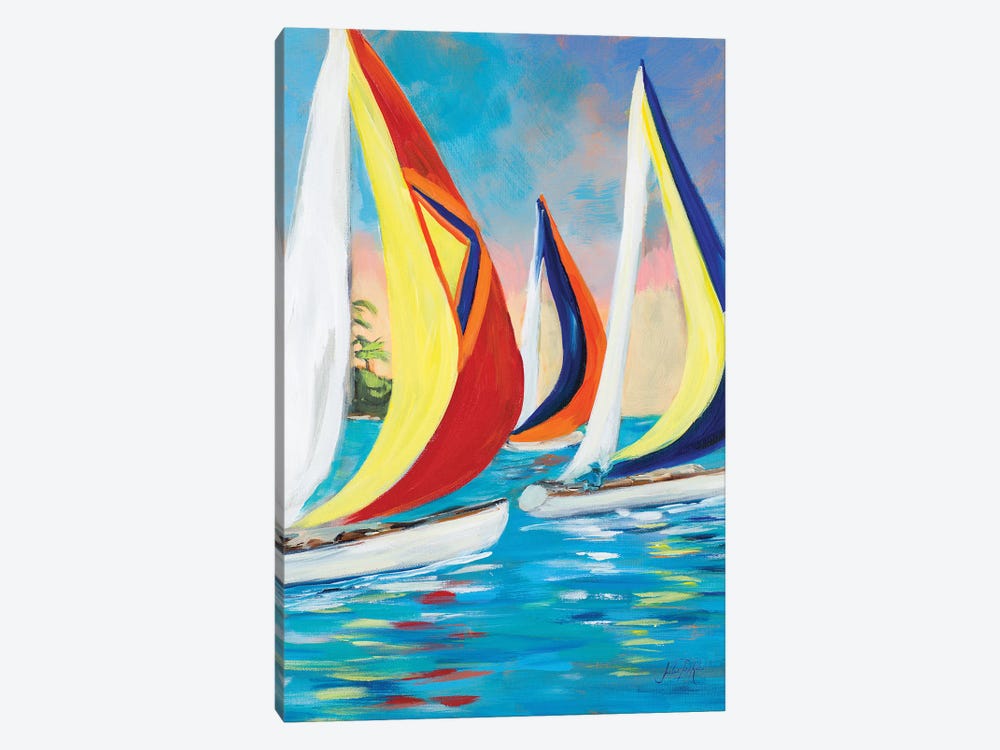 Morning Sails Vertical II by Julie Derice 1-piece Canvas Print