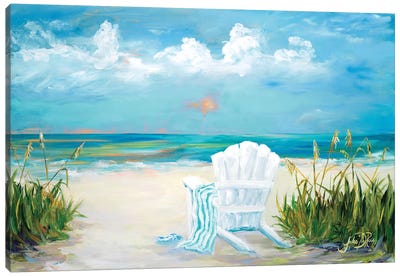 Beach Scene II Canvas Art Print - Sandy Beach Art