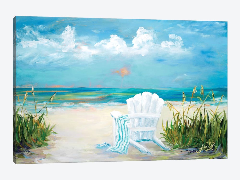 Beach Scene II by Julie Derice 1-piece Canvas Wall Art