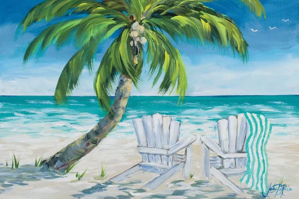 Tropical Beaches: Ocean Breeze II by Julie Derice