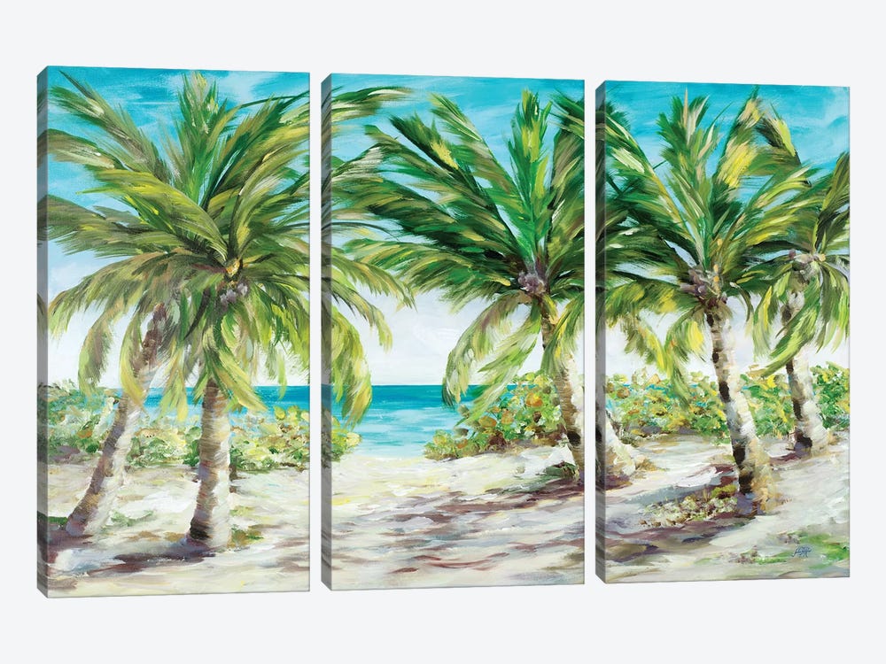 Palm Escape by Julie Derice 3-piece Canvas Wall Art
