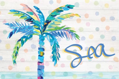 Palm Tree Near The Sea by Julie Derice canvas print