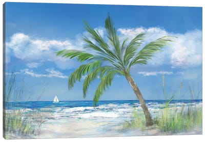 Palm Tree Paradise Canvas Art Print - Julie Derice