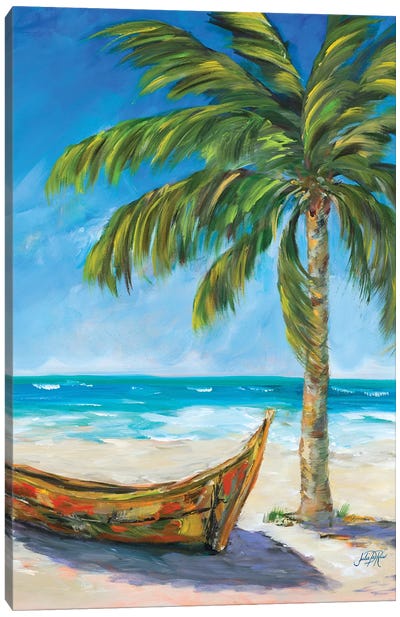 Paradise Trip Canvas Art Print - Pine Tree Art