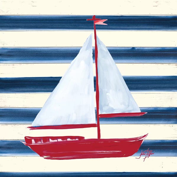 Kids Nautical Art: Sailor's Life IV by Julie Derice