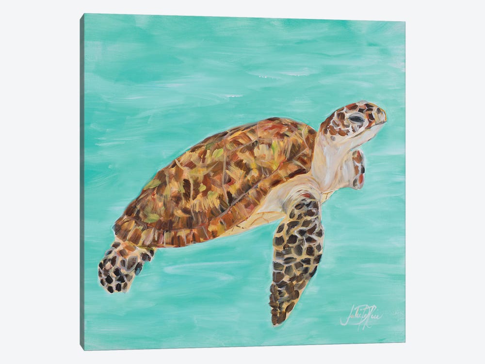 Sea Turtle I by Julie Derice 1-piece Canvas Art
