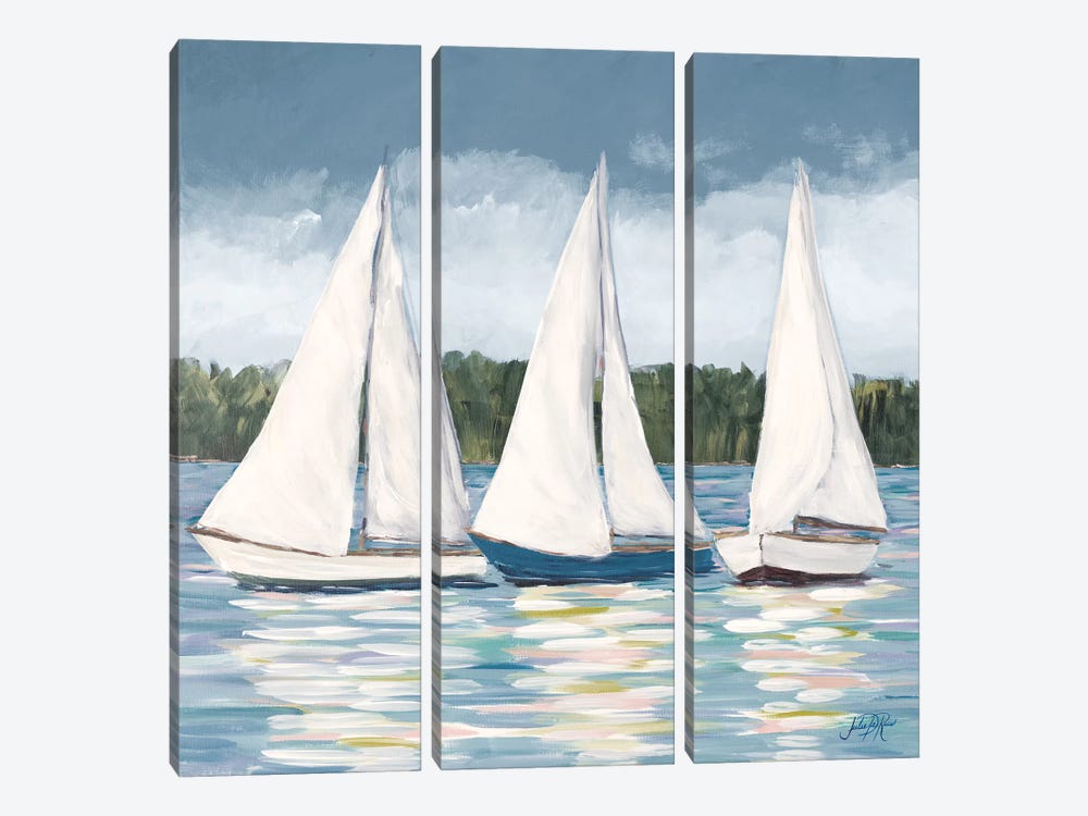 Soft Sail I by Julie Derice 3-piece Canvas Art