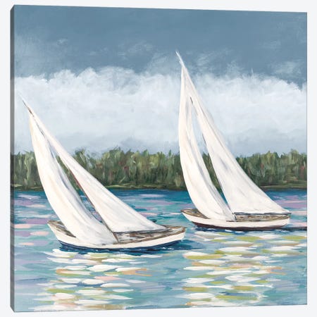 Soft Sails II Canvas Print #DRC159} by Julie Derice Canvas Print