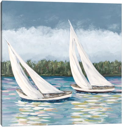 Soft Sails II Canvas Art Print - Julie Derice