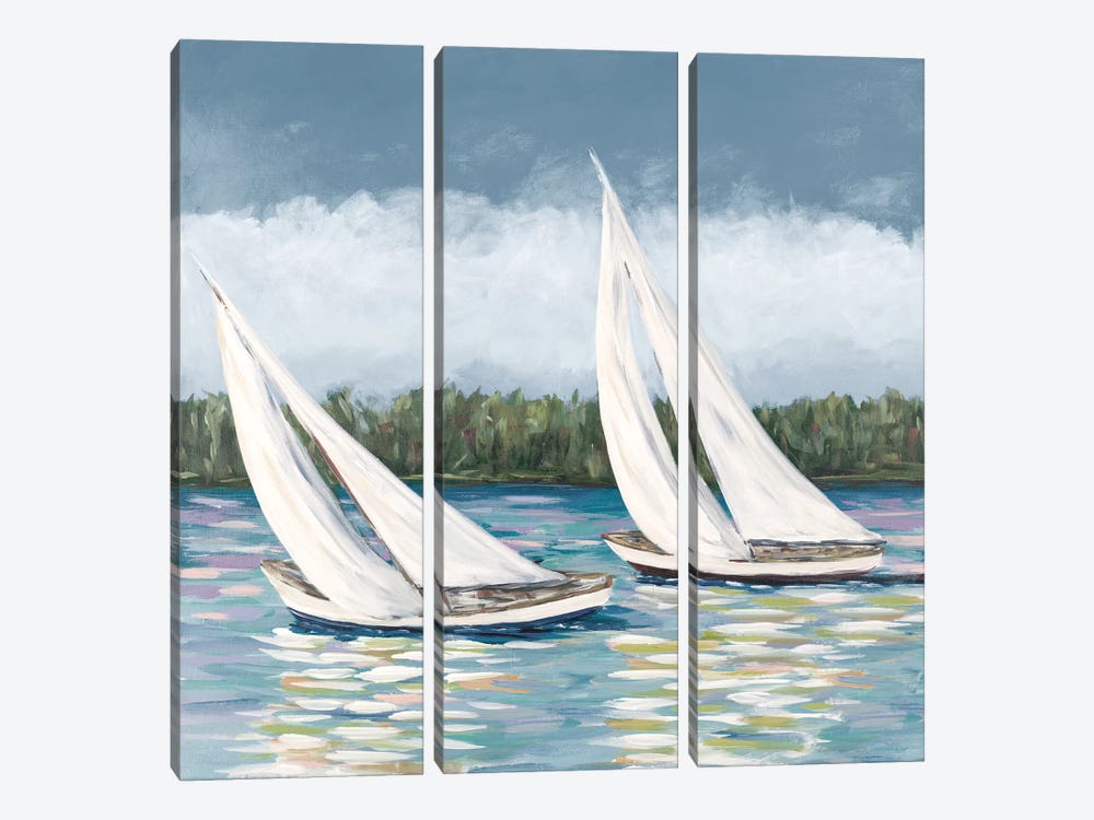 Soft Sails II by Julie Derice 3-piece Canvas Print
