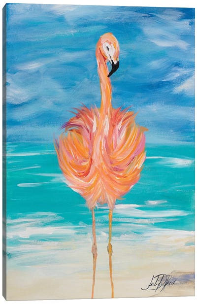 Flamingo I Canvas Art Print - Flamingo Art