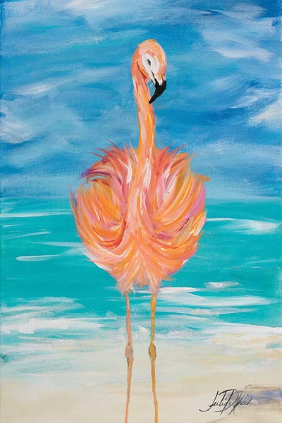 Flamingos: Flamingo I by Julie Derice