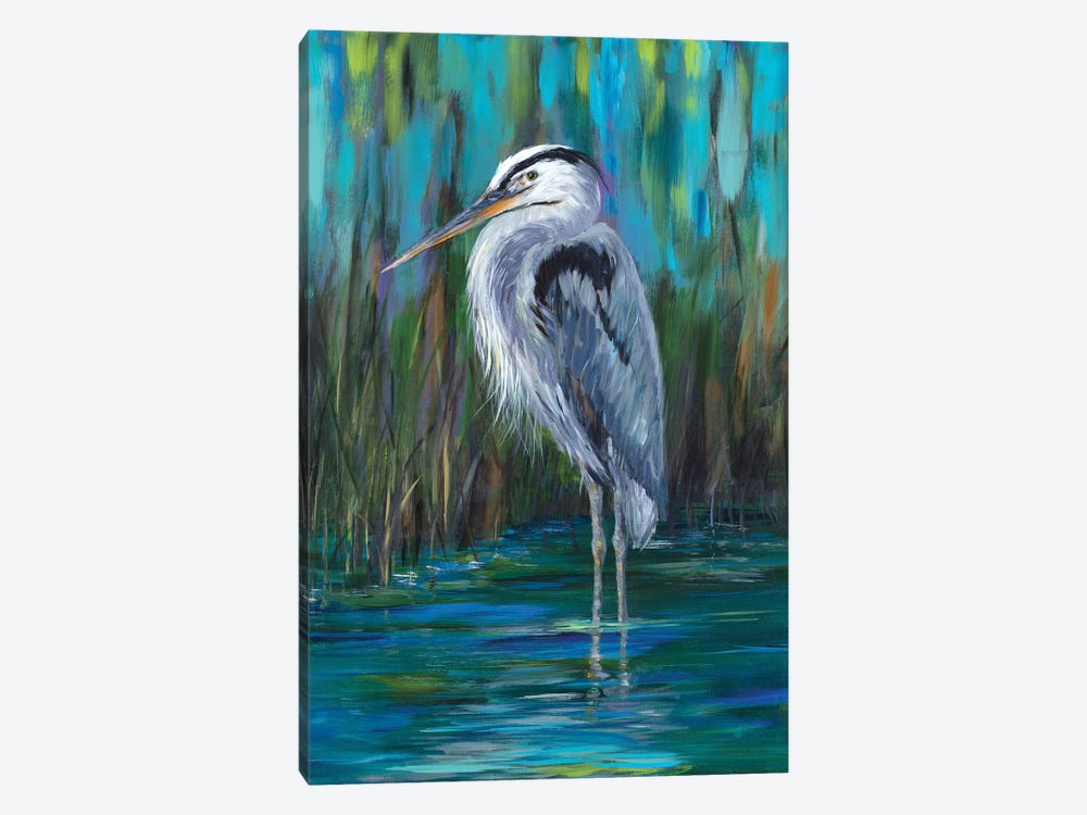 Standing Heron II by Julie Derice 1-piece Canvas Artwork