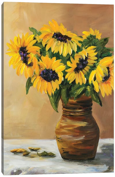 Sunflowers Canvas Art Print - Julie Derice
