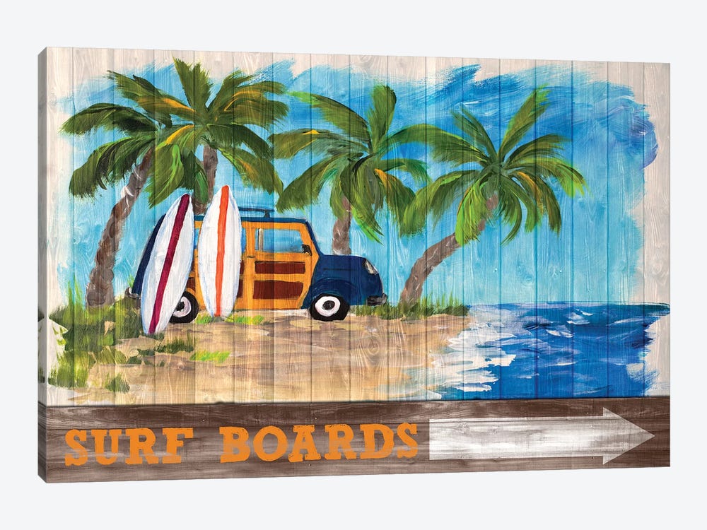 Surf Boards by Julie Derice 1-piece Canvas Art Print