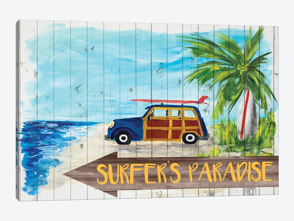 Surfer's Paradise by Julie Derice 1-piece Canvas Print