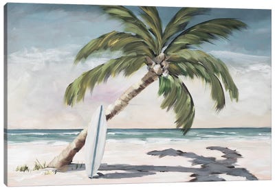 Surfing Paradise Canvas Art Print - Julie Derice