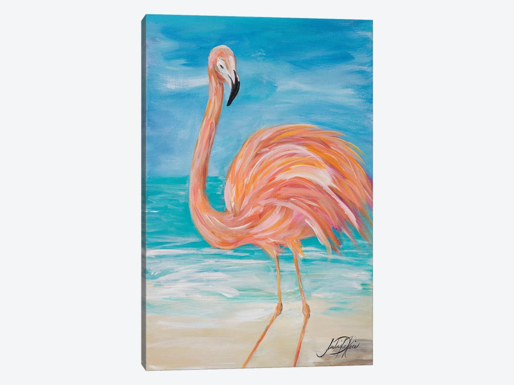 Flamingo II by Julie Derice 1-piece Canvas Art