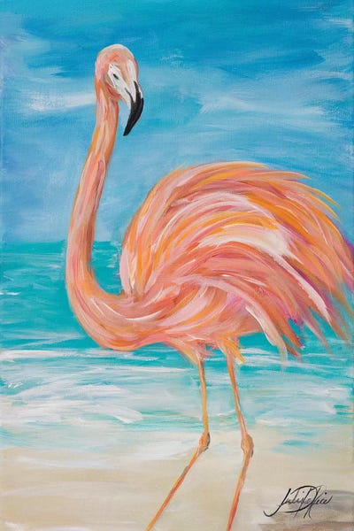 Flamingos: Flamingo II by Julie Derice