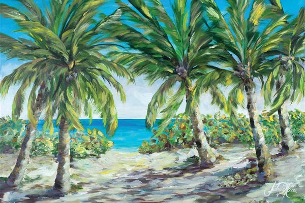 Tropical Beaches: Tropical Palm Tree Paradise by Julie Derice