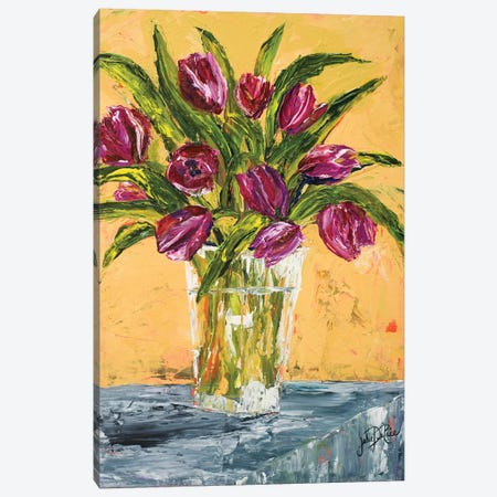 Tulips Canvas Print #DRC180} by Julie Derice Canvas Artwork