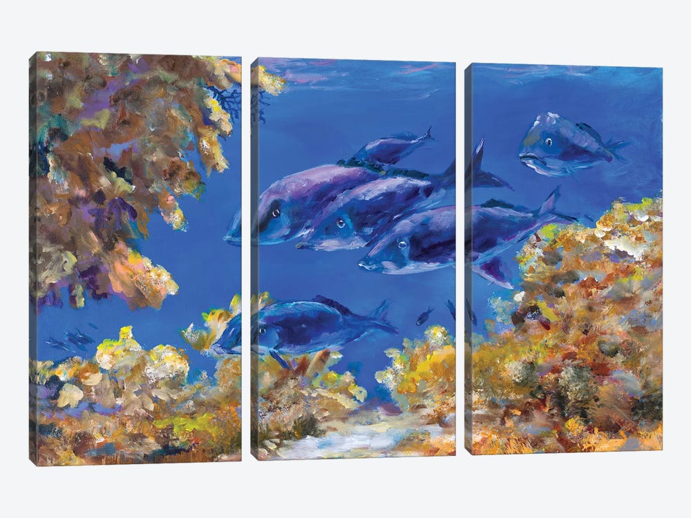 Under The Sea by Julie Derice 3-piece Canvas Artwork