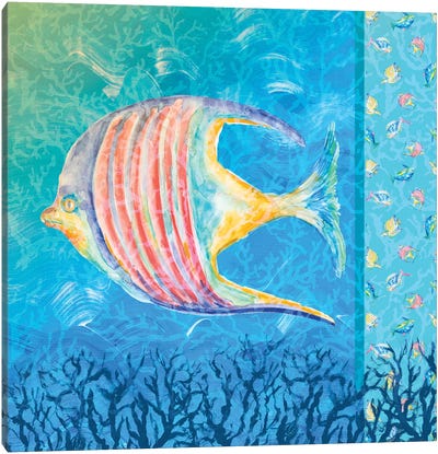 Under The Sea II Canvas Art Print - Julie Derice