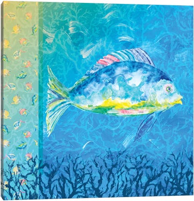 Under The Sea III Canvas Art Print - Julie Derice