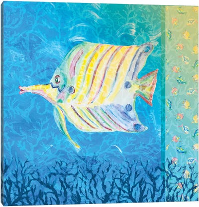 Under The Sea IV Canvas Art Print - Julie Derice
