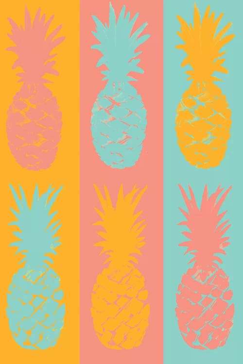 VIbrant Striped Pineapples