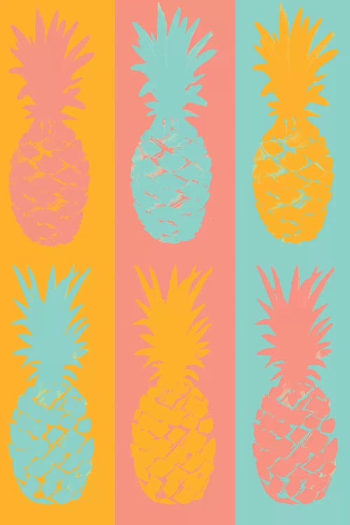 VIbrant Striped Pineapples